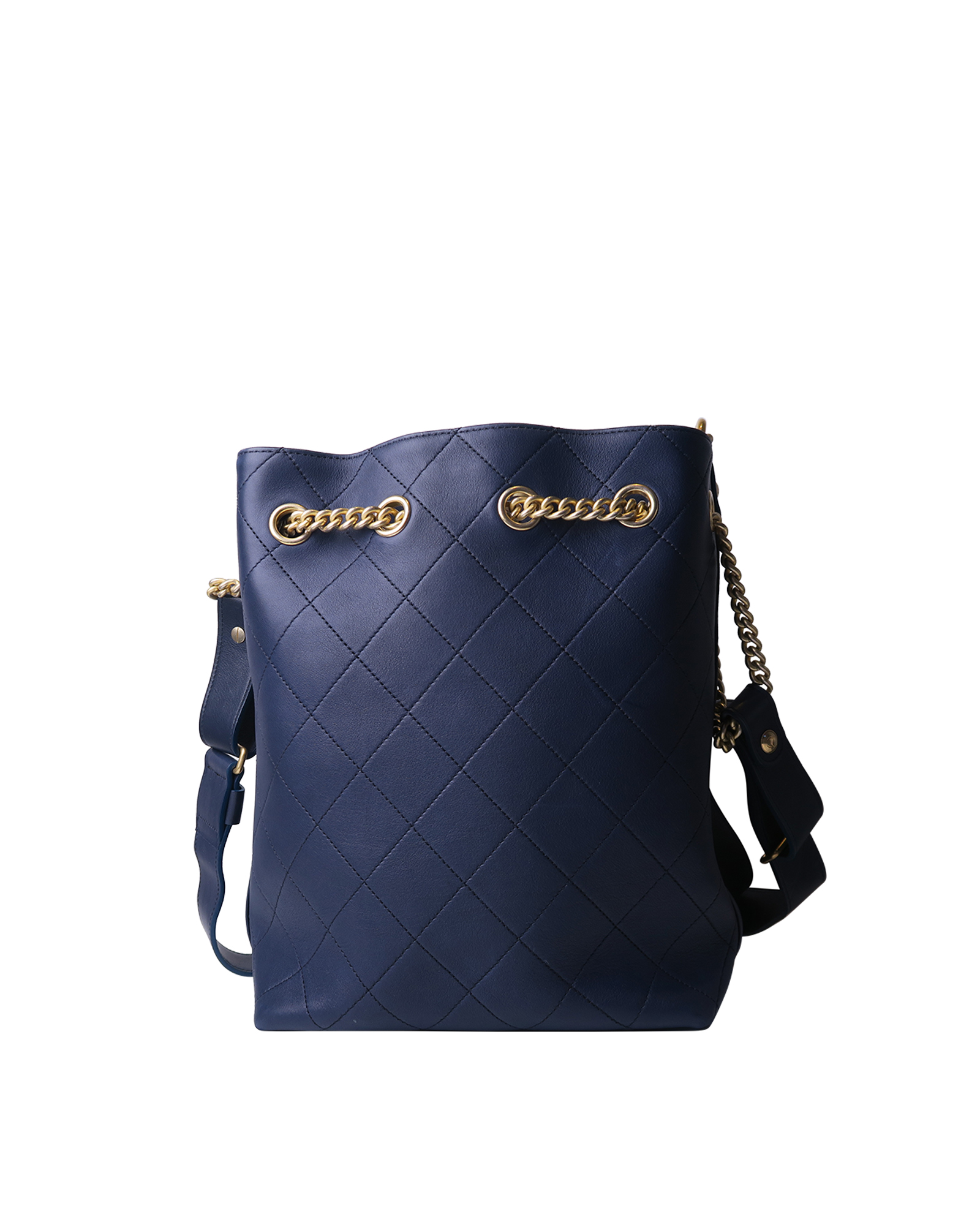 Chanel on my shoulder drawstring bag sale